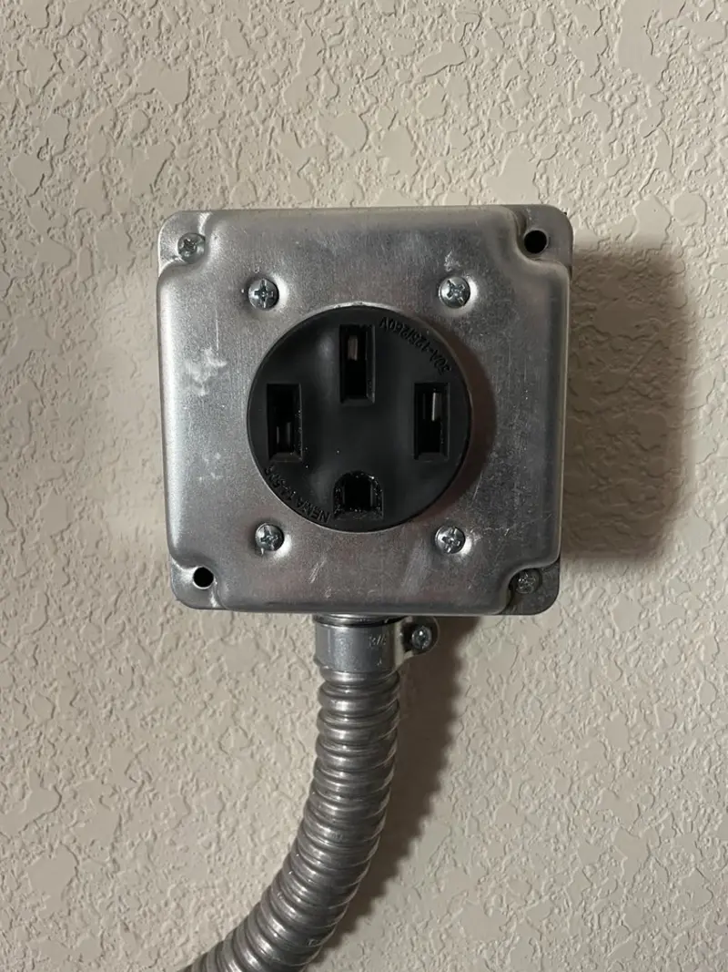 NEMA 14-50 outlet installed for Electrical Panel Upgrade in Gold Canyon